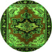 Machine Washable Persian Green Traditional Area Rugs, wshtr1845grn