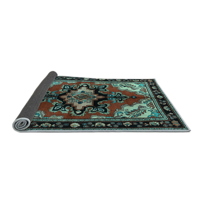 Sideview of Persian Light Blue Traditional Rug, tr1845lblu