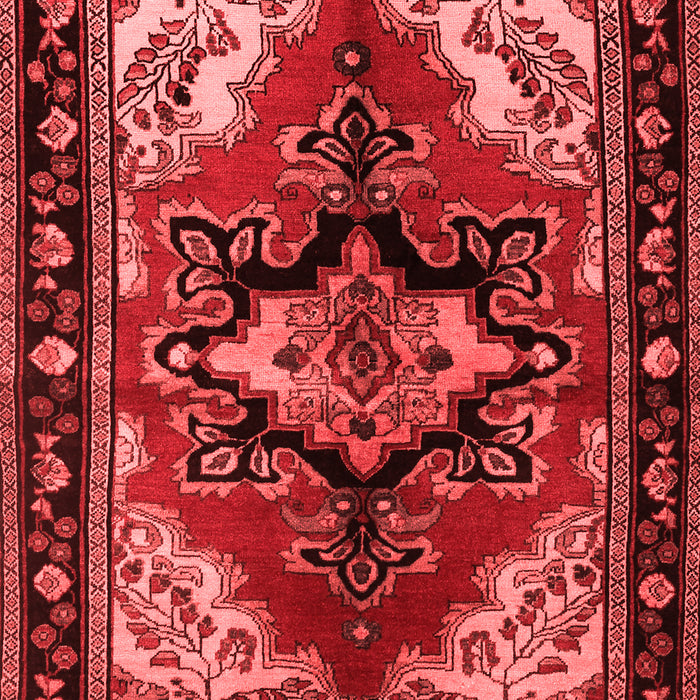 Machine Washable Persian Red Traditional Rug, wshtr1845red