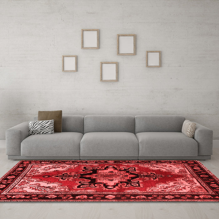 Traditional Red Washable Rugs