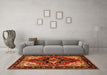 Machine Washable Persian Orange Traditional Area Rugs in a Living Room, wshtr1845org