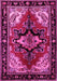 Machine Washable Persian Pink Traditional Rug, wshtr1845pnk