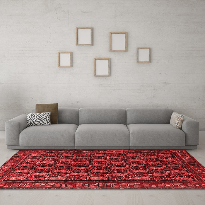 Traditional Red Washable Rugs
