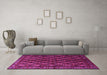 Machine Washable Persian Pink Traditional Rug in a Living Room, wshtr1846pnk