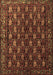 Machine Washable Persian Brown Traditional Rug, wshtr1846brn