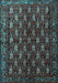 Machine Washable Persian Light Blue Traditional Rug, wshtr1846lblu