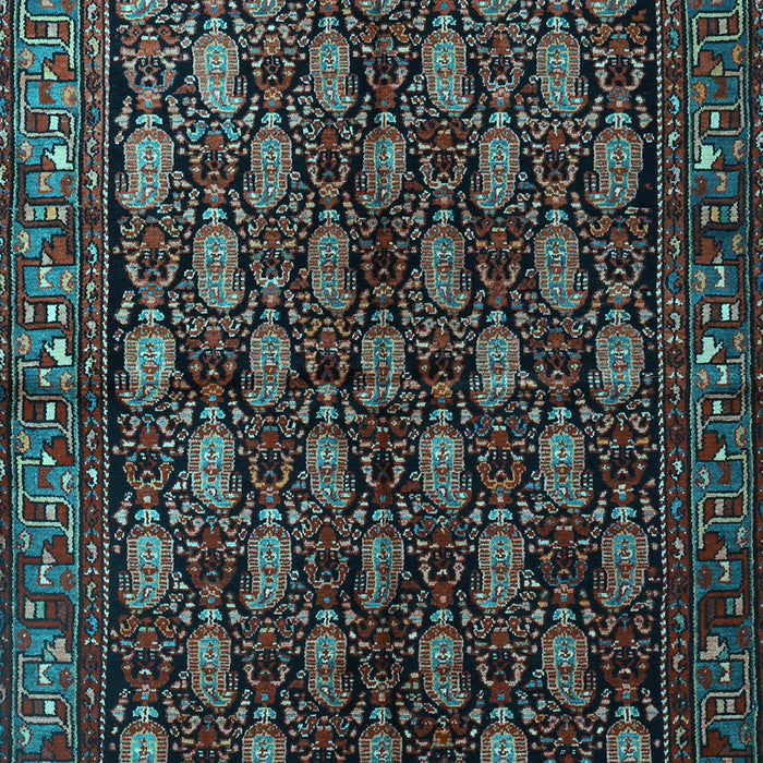 Machine Washable Persian Light Blue Traditional Rug, wshtr1846lblu
