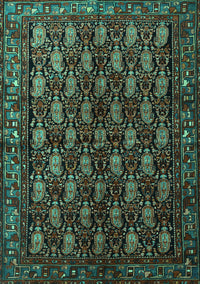 Persian Turquoise Traditional Rug, tr1846turq