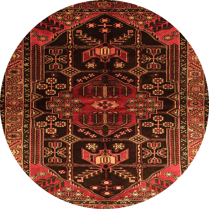 Machine Washable Persian Orange Traditional Area Rugs, wshtr1847org