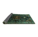 Sideview of Persian Turquoise Traditional Rug, tr1847turq