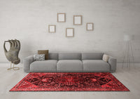 Machine Washable Persian Red Traditional Rug, wshtr1847red