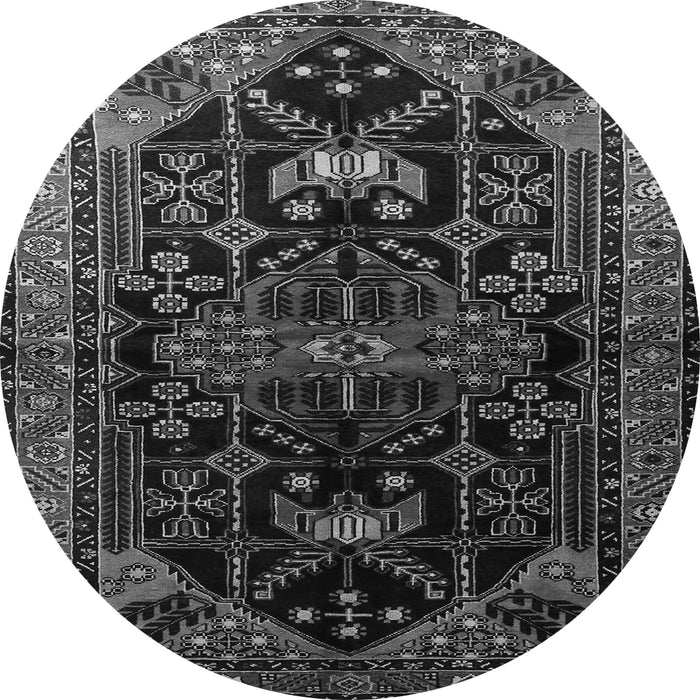 Square Persian Gray Traditional Rug, tr1847gry