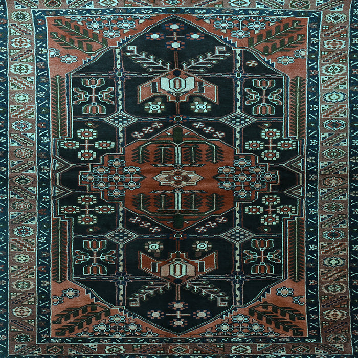 Square Persian Light Blue Traditional Rug, tr1847lblu