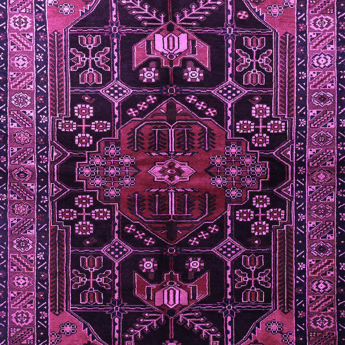 Machine Washable Persian Purple Traditional Area Rugs, wshtr1847pur