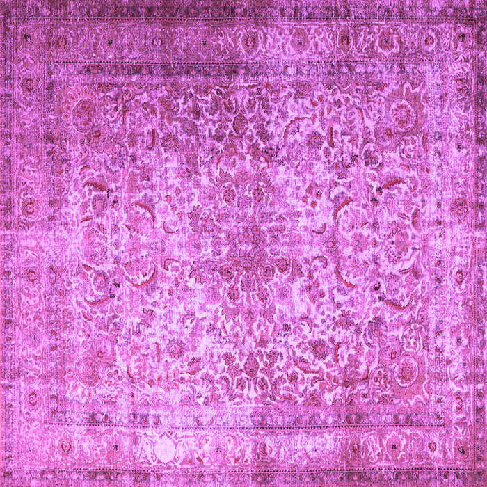 Square Persian Purple Traditional Rug, tr1848pur