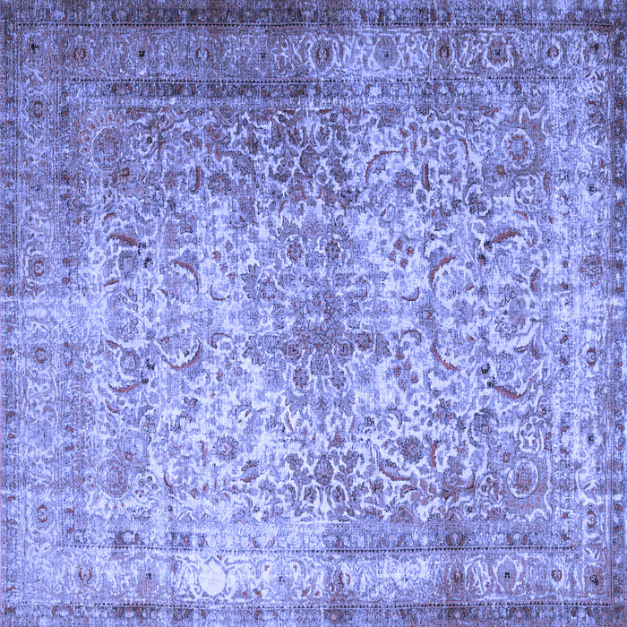 Square Persian Blue Traditional Rug, tr1848blu
