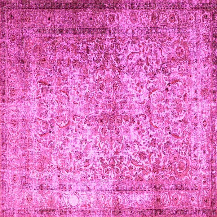 Square Persian Pink Traditional Rug, tr1848pnk