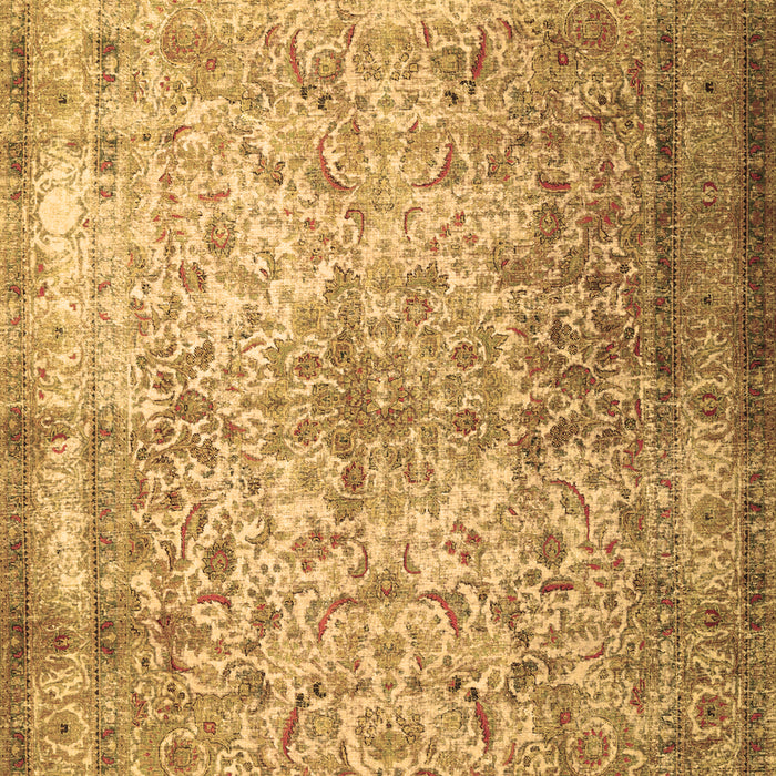 Machine Washable Persian Brown Traditional Rug, wshtr1848brn