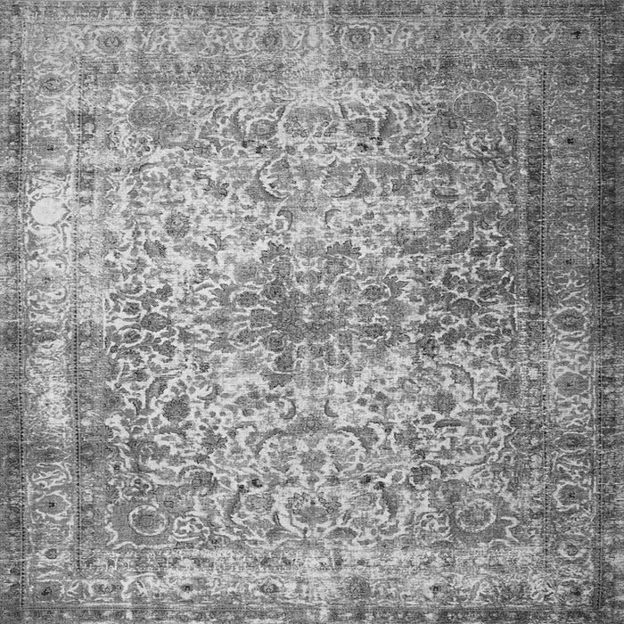 Serging Thickness of Persian Gray Traditional Rug, tr1848gry