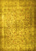 Machine Washable Persian Yellow Traditional Rug, wshtr1848yw