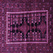 Square Persian Purple Traditional Rug, tr1849pur