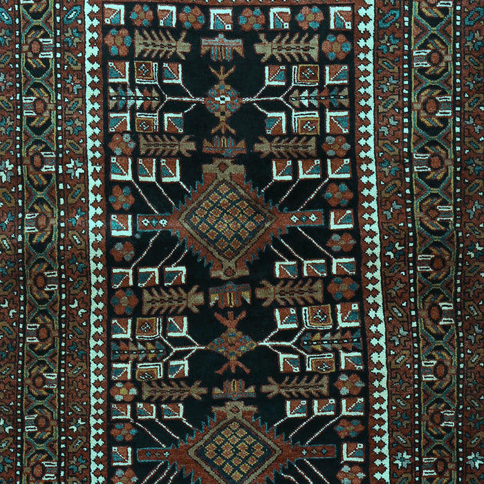 Machine Washable Persian Light Blue Traditional Rug, wshtr1849lblu