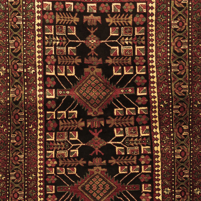 Machine Washable Persian Brown Traditional Rug, wshtr1849brn
