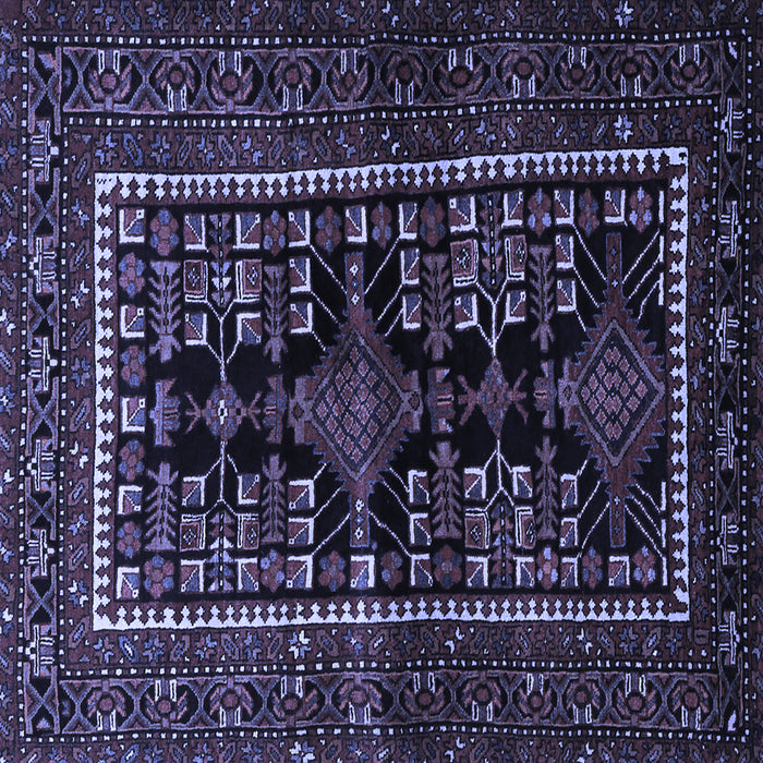 Square Persian Blue Traditional Rug, tr1849blu