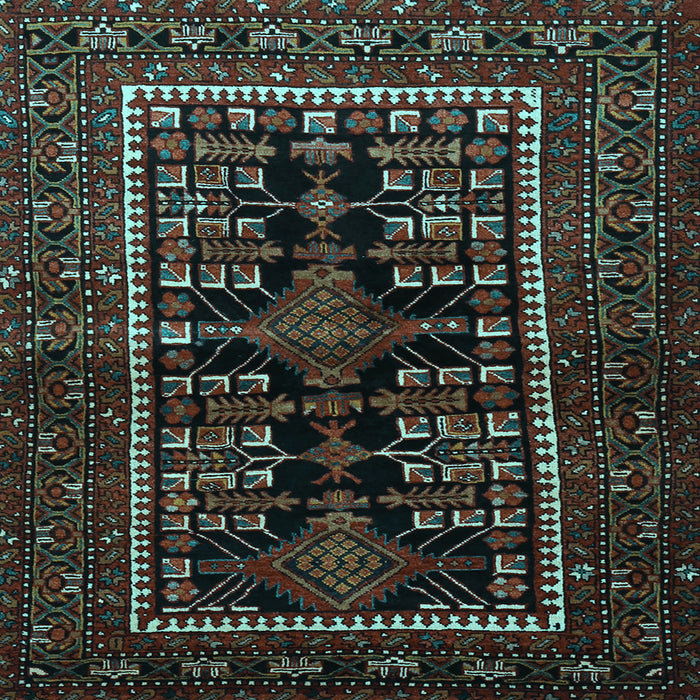 Square Persian Light Blue Traditional Rug, tr1849lblu