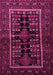 Machine Washable Persian Pink Traditional Rug, wshtr1849pnk