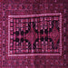 Square Machine Washable Persian Pink Traditional Rug, wshtr1849pnk