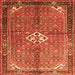 Serging Thickness of Persian Orange Traditional Rug, tr184org