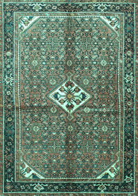 Persian Turquoise Traditional Rug, tr184turq