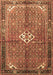 Machine Washable Persian Brown Traditional Rug, wshtr184brn