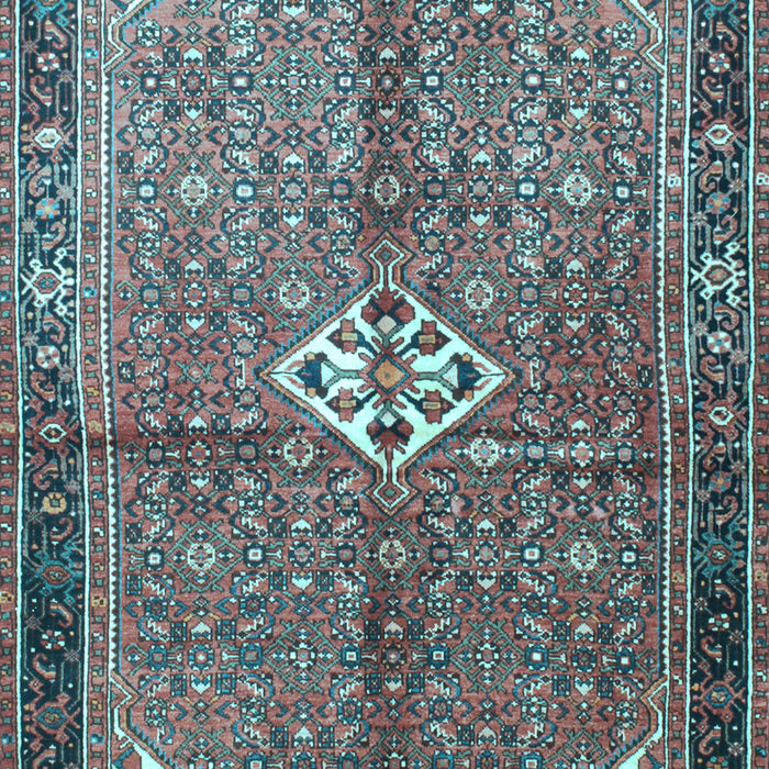 Machine Washable Persian Light Blue Traditional Rug, wshtr184lblu