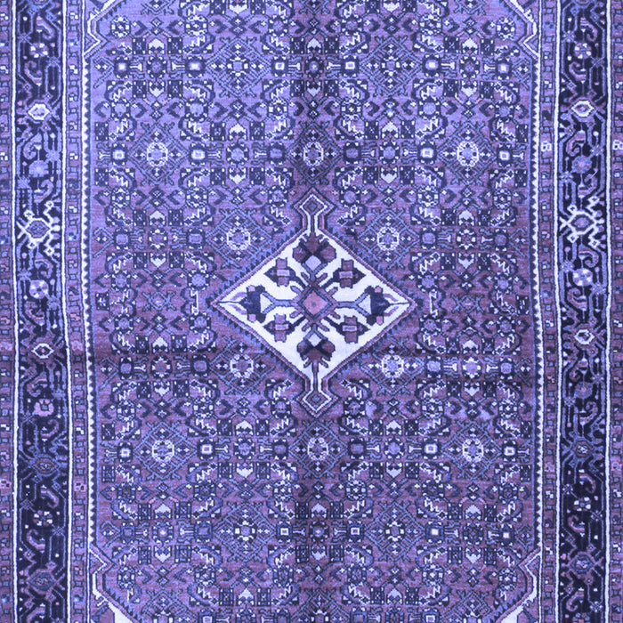 Machine Washable Persian Blue Traditional Rug, wshtr184blu