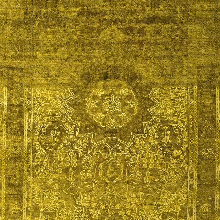 Machine Washable Persian Yellow Traditional Rug, wshtr1850yw