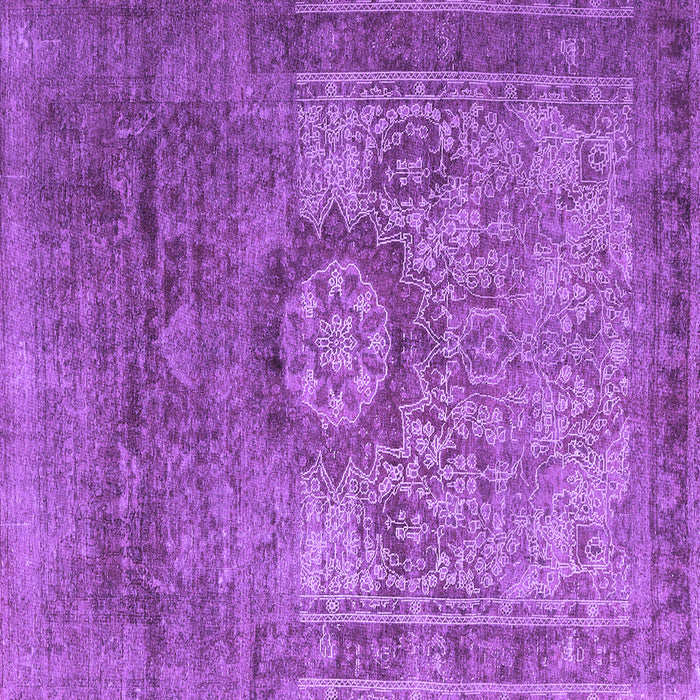 Square Machine Washable Persian Purple Traditional Area Rugs, wshtr1850pur