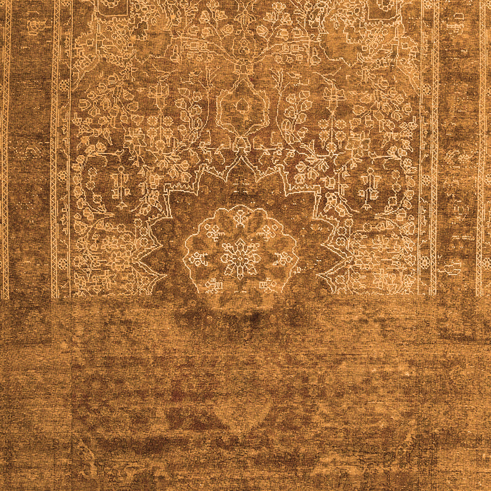 Serging Thickness of Machine Washable Persian Orange Traditional Area Rugs, wshtr1850org