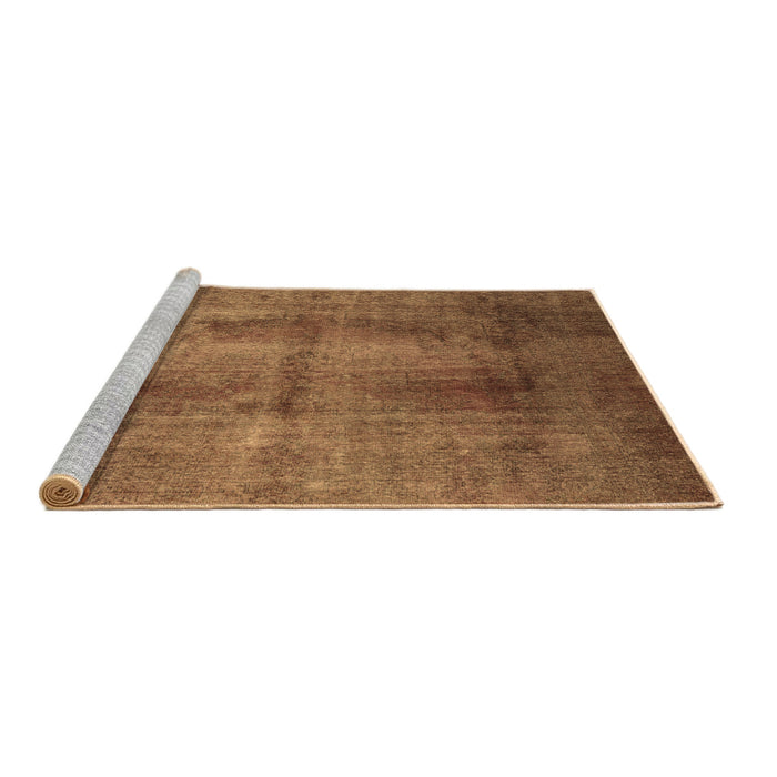 Sideview of Machine Washable Persian Brown Traditional Rug, wshtr1851brn