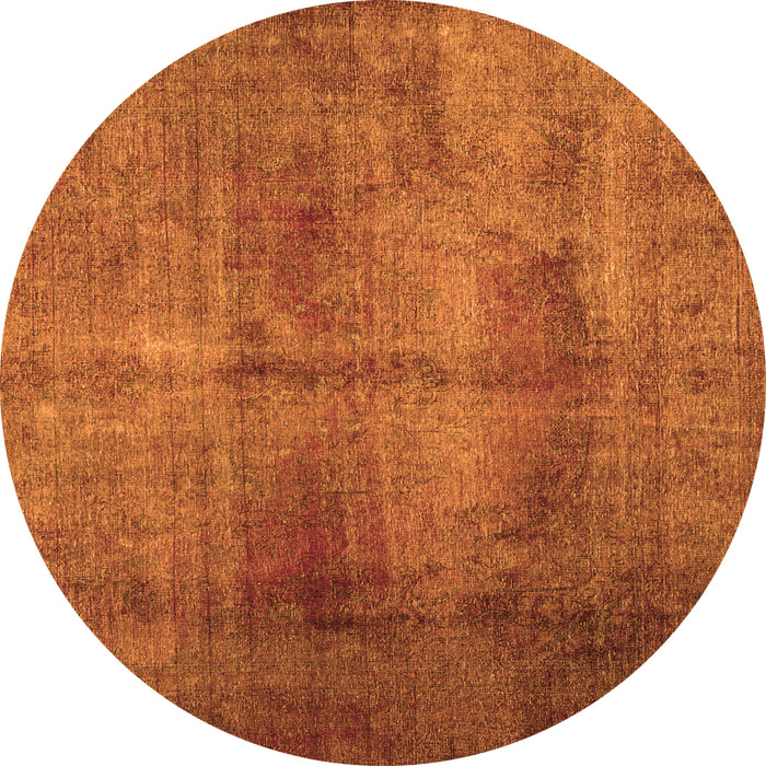 Square Persian Orange Traditional Rug, tr1851org