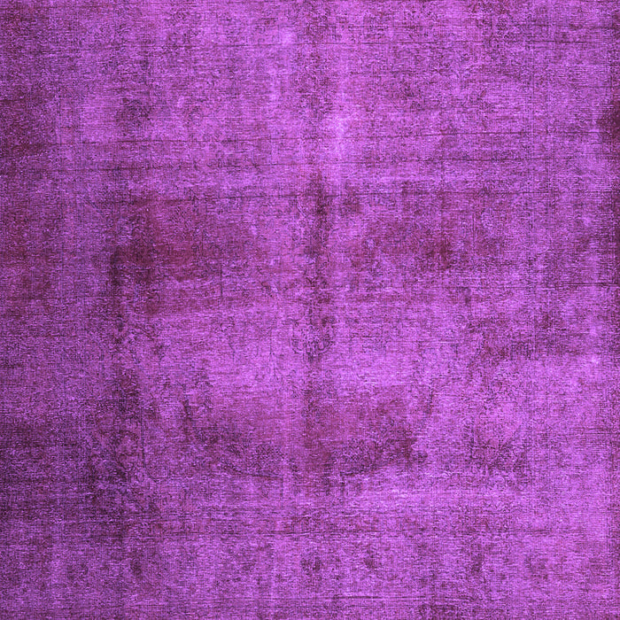 Square Machine Washable Persian Purple Traditional Area Rugs, wshtr1851pur