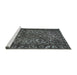 Sideview of Machine Washable Traditional Silver Gray Rug, wshtr1852