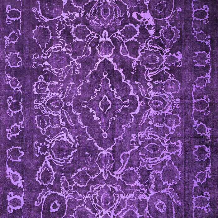 Machine Washable Persian Purple Traditional Area Rugs, wshtr1852pur