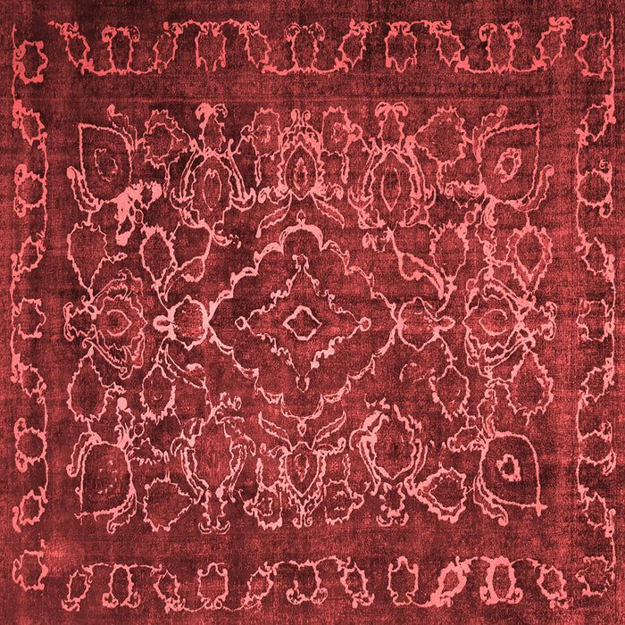 Machine Washable Persian Red Traditional Rug, wshtr1852red
