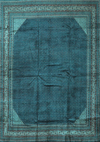 Persian Light Blue Traditional Rug, tr1853lblu