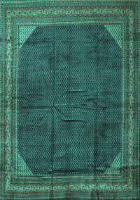 Persian Turquoise Traditional Rug, tr1853turq
