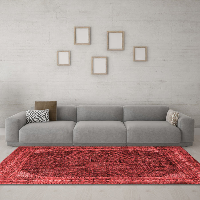 Traditional Red Washable Rugs