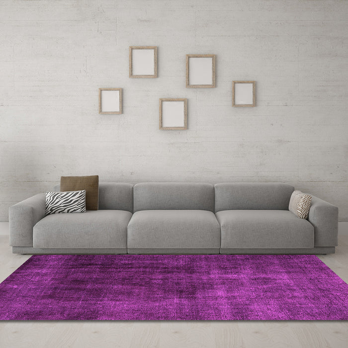 Machine Washable Persian Pink Traditional Rug in a Living Room, wshtr1854pnk