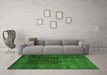 Machine Washable Persian Green Traditional Area Rugs in a Living Room,, wshtr1854grn